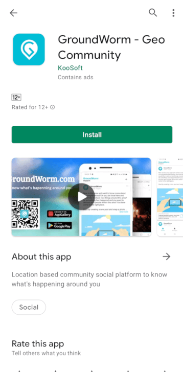 Download GroundWorm App From Google Play Store to do travel marketing